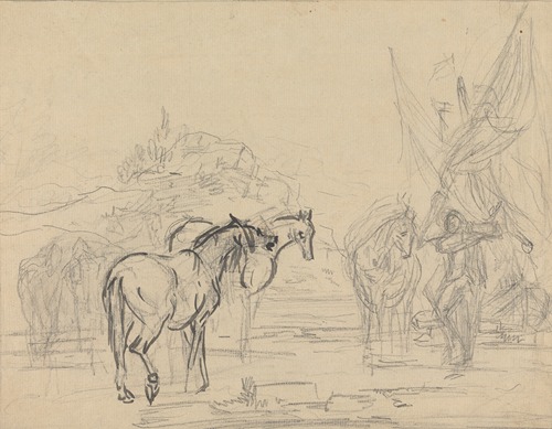 Cartoon for ‘Gulliver Taking Leave of the Land of Houyhnhms’