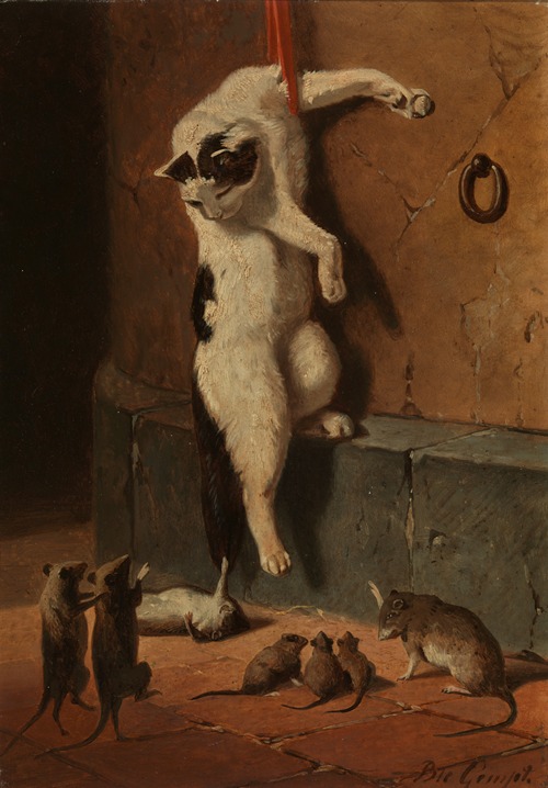 Kat met muizen
