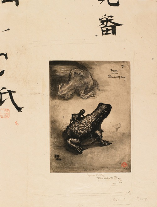 Bronze Frog Inkwell, from Japonisme