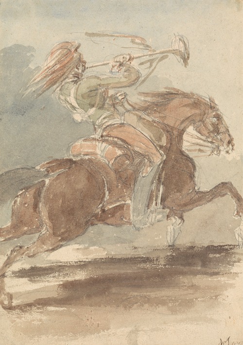 Trumpeter on Galloping Horse