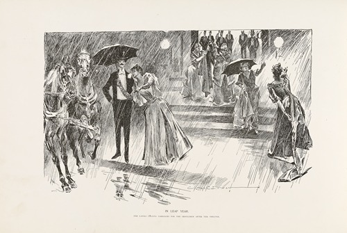 In leap year – The ladies calling carriages for the gentlemen after the theatre