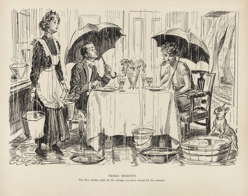 Tragic moments – The first stormy night in the cottage you have rented for the summer