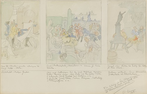 First Proposed Decoration of the Walls in the Lower Hall of the National Museum, Stockholm