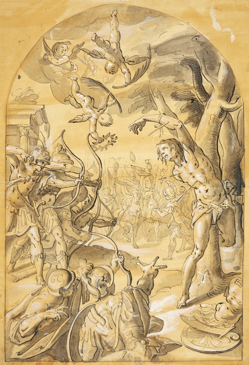 Den hellige Sebastians martyrium