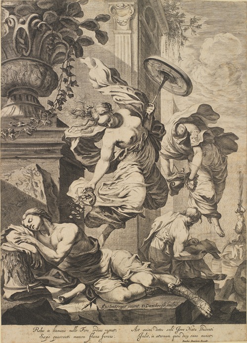 Allegori med Fortuna og en sovende kunstner