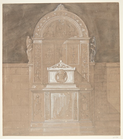 Gravmæle over baron C F von Rumohr 1845
