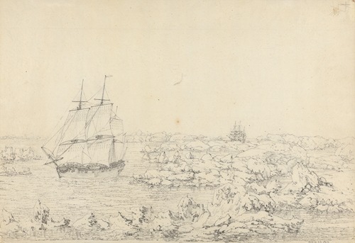 The Resolution Beating through the Ice, with the Discovery in the most eminent Danger in the Distance