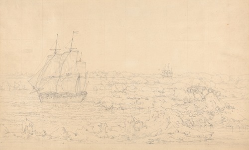 The Resolution Beating through the Ice, with the Discovery in the most eminent Danger in the Distance