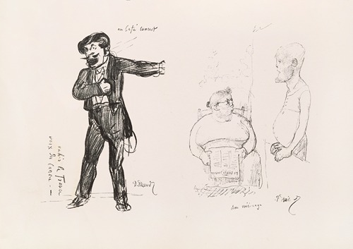 Les caricatures de Puvis de Chavannes Pl.32