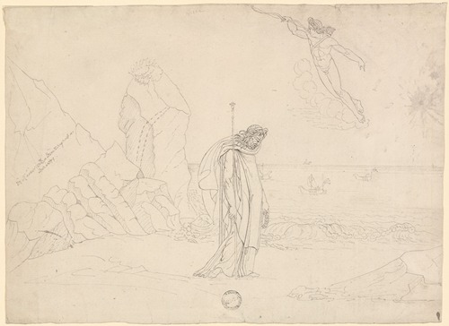 Chryses Mourning the Loss of his Daughter to Agamemnon (Study for the Iliad)