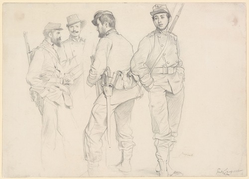 Study of French Soldiers at Rest