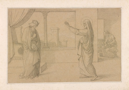 David before Nathan, with Bathsheba and her Child in the Background