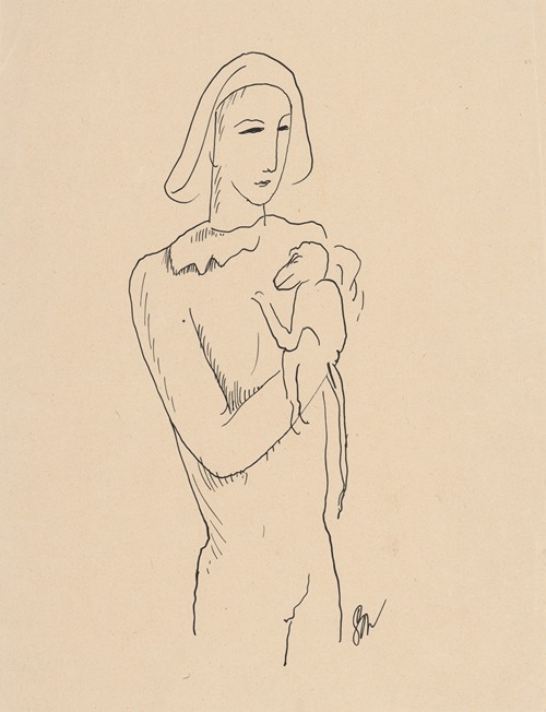 Harlequin with a Monkey on his Arm