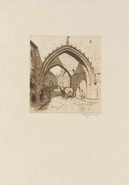 The entrance into the Mostecká Street on the Malá Strana