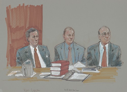 Rev. James Creech during his trial by the Nebraska Conference of the United Methodist Church for performing marriage ceremonies for same-sex couples