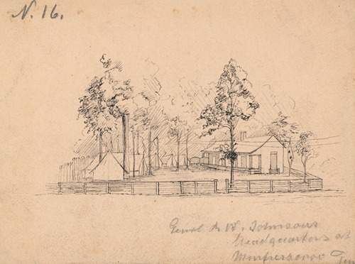 General R.W. Johnson’s headquarters at Stones River, Murfreesboro, Tenn.