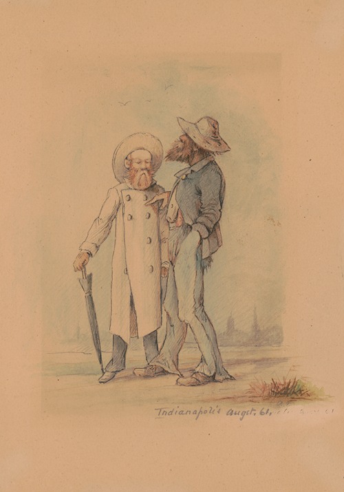 Hans, the cook of Company ‘A’ and Henry von Trebra, Indianapolis, August 1861