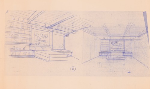 Residence for Mr. and Mrs. Victor Lundy, 701 Mulberry Lane, Bellaire, Texas, Bedroom