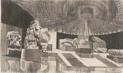 Smithsonian, Museum of History and Technology, Washington, D.C., Terrace structures (canopies)