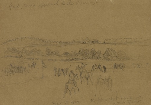 Genl. Cases approach to the Ostenugua. May 15, 1864. Right or West Bank at Lays Ferry