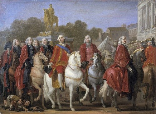 Inauguration De La Statue De Louis XV Sur La Place Du Même Nom