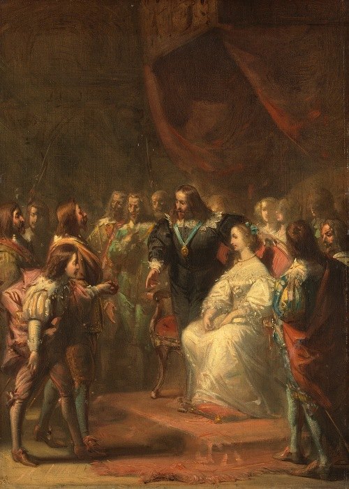 Tromp introduces the young Prince William of Orange to King Charles I of England, Anno 1641