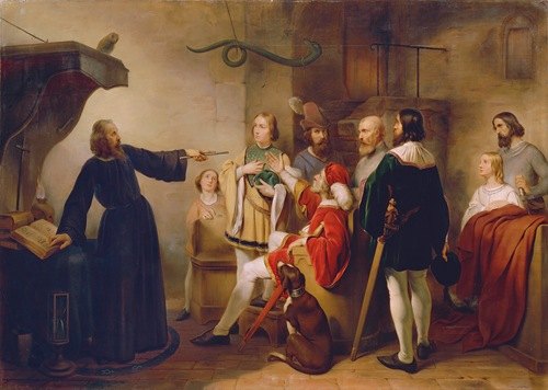 Ein Astrologe weissagt Rudolf von Habsburg