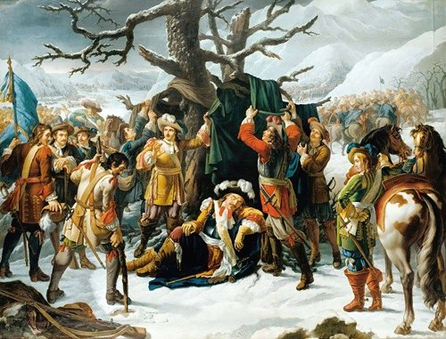 Le Maréchal De Turenne Endormi, La Veille De La Bataille De Turckheim