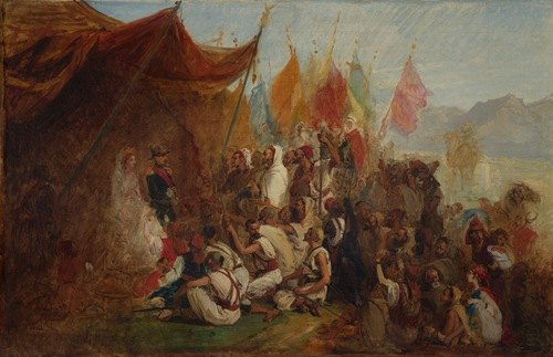 Sketch for ‘Reception of Emperor Napoleon III and Empress Eugénie by the Kabyle Leaders at Algiers on September 18, 1860’