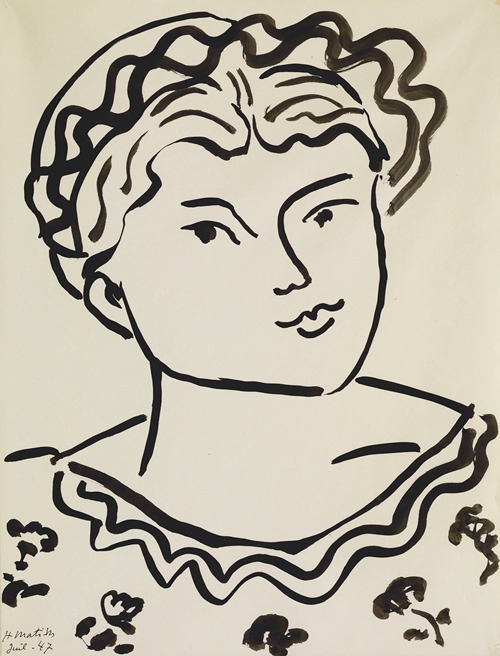 Tête d’une jeune fille