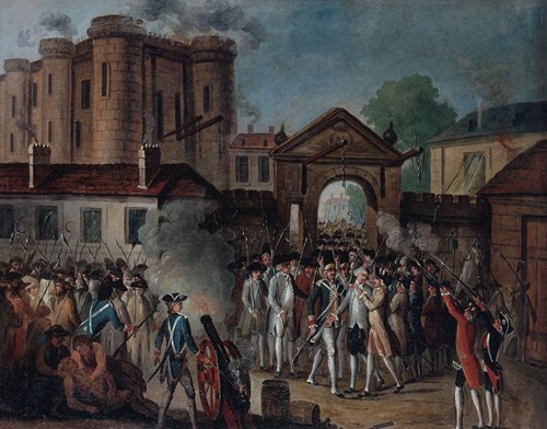 Prise de la Bastille. Arrestation de M. de Launay, le 14 juillet 1789