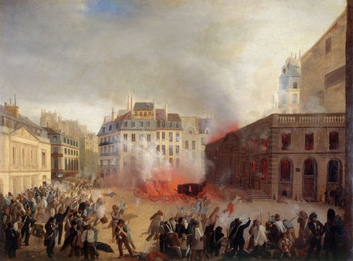 Prise du château d’eau, place du Palais-Royal, le 24 février 1848.