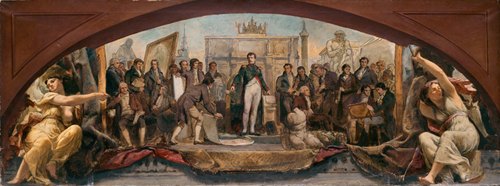 Les quatre âges artistiques de la France – Présentation des plans à Napoléon
