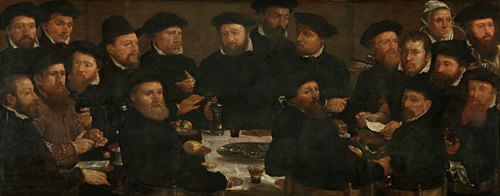 Banquet of Eighteen Guardsmen of Squad L, Amsterdam 1566, known as ‘The Perch Eaters’