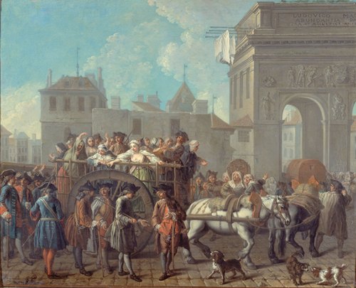 La Conduite des filles de joie à la Salpêtrière; le passage près de la porte Saint-Bernard
