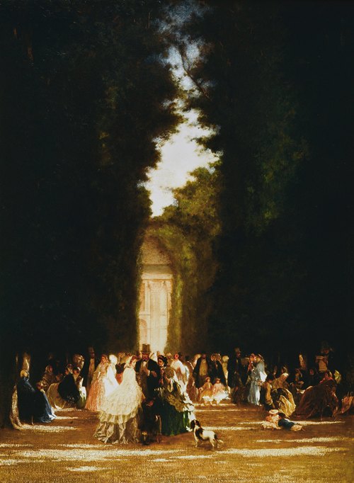 L’allée des Feuillants, aux Tuileries, sous le Second Empire (1860)