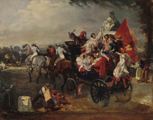 Scène de carnaval, place de la Concorde (1834)