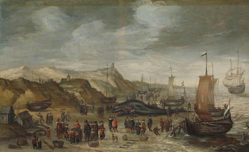 A Sperm Whale Washed up on the Beach at Noordwijk, 28 December 1614