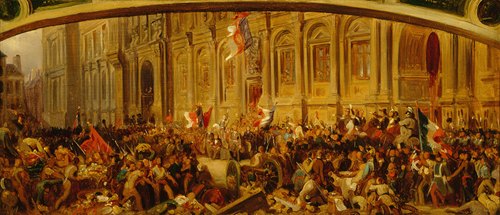 Lamartine repoussant le drapeau rouge à l’hôtel de ville, le 25 février 1848