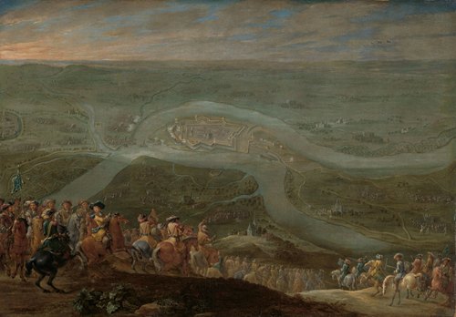 King Louis XIV and his Entourage at the Siege of Schenkenschans, 1672