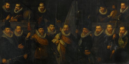 Officers and other civic Guardsmen of the IIIrd District of Amsterdam, under the Command of Captain Jacob Gerritsz Hoyngh and Lieutenant Nanningh Florisz Cloeck