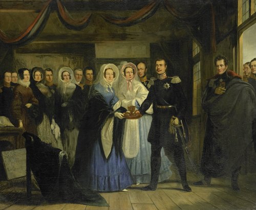The Princess of Orange Receiving Alexander II (1818-1881), Grand Duke and Heir to the Throne of Russia, in the Czar Peter’s House in Zaandam