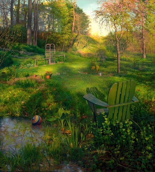 Backyard in Spring