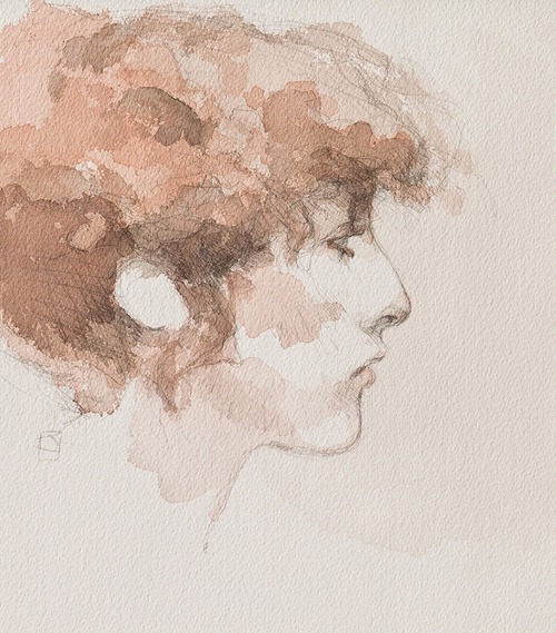 Pensive lady