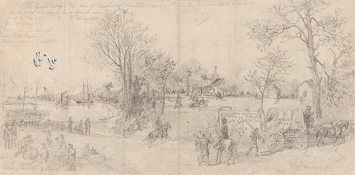 The Curtis Estate, the scene of Washington’s courtship & etc etc, Pamunkey River, near R.R. to Richmond