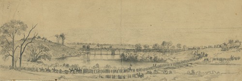 The Army of the Potomac crossing the Rappahannock River. Retreat from Culpepper to Centreville