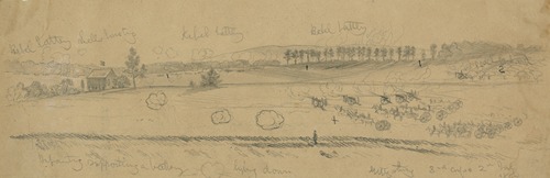 The battle of Gettysburg. Attack on the Third Corps, Gen. Daniel E. Sickles, by Gen. Longstreet’s Corps
