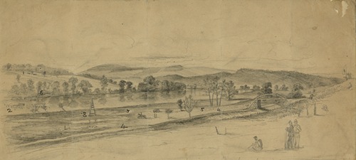 The Potomac River, near Williamsport, on the morning of the crossing of Gen. Lee’s army