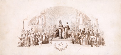 Design for certificate for Massachusetts Charitable Mechanics Association