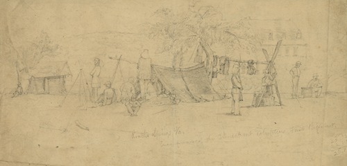 Roach’s Springs, Va. Encampment of the Connecticut Volunteers First Regiment